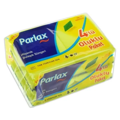 INDUSTRIAL GROOVED DISHWASHING SPONGE 4 PACK